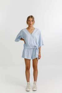 Womenswear: Izzy Top - Sale - Soft Blue Crimp