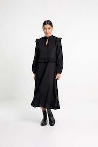 Womenswear: Evita Dress - Sale - Black Bobble