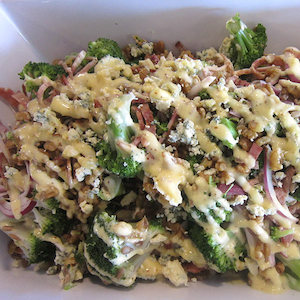 Cafe: Broccoli and Blue Cheese Salad Platter (GF)