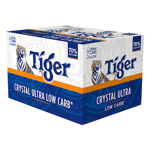 Tiger Crystal Ultra Low Carb 12 pack 330mL Cans