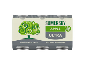 Somersby Ultra - Apple Cider 4.0% 6 Pack 330mL Cans (New)