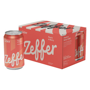 Zeffer Peach & Berry Cider 6 Pack 330mL Cans