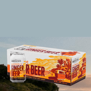 Monteiths Alcoholic Ginger Beer 10 Pack 330mL Cans