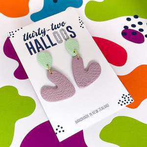 Heart Dangle - Subtle Hints - Grape