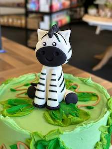 Zebra- Fondant Cake Topper