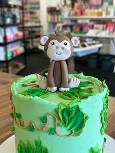 Doughnut: Monkey - Fondant Cake Topper