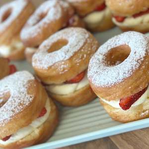 Strawberries & Cream Donuts