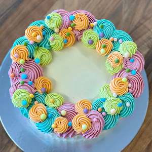 Pastel Swirl Cabinet Cake