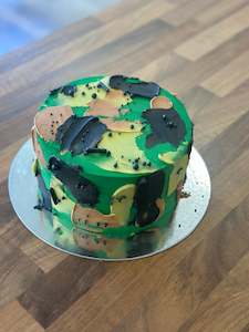 Camo Style Cabinet Cake