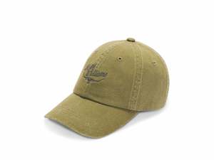 Hats: RM Williams S25 Script Longhorn Cap - Dk Olive