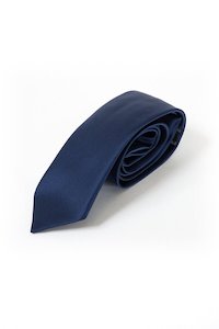 Frontpage: 01 Navy Satin Tie