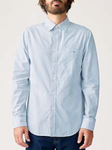 R M Williams: RM Williams S25 Regular Shirt - Blue White