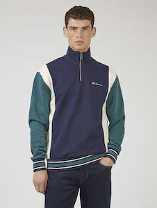 Ben Sherman Half Zip Funnel Neck Jersey