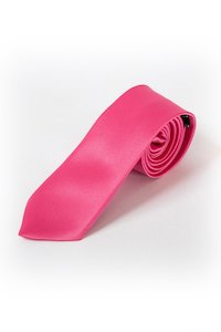 43 Hot Pink Satin Tie