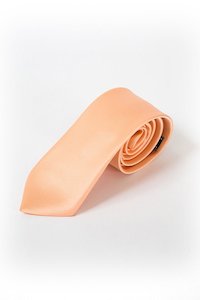 35 Peach Satin Tie