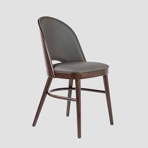 Lido Upholstered Dining Chair - Dark Oak