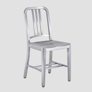 Chair: 1006 Navy Chair - Brushed