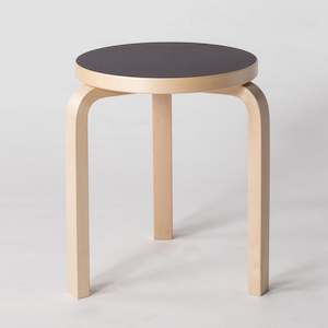 60 Stool - Black Linoleum