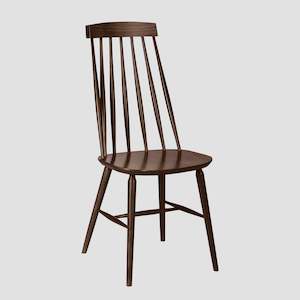 Wardley High Back Side Chair - Dark Oak