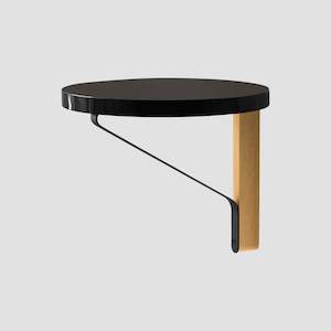 Kaari Wall Shelf Round - Black