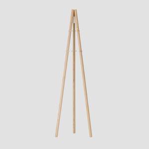 Kiila Coat Stand - Natural/Stone White