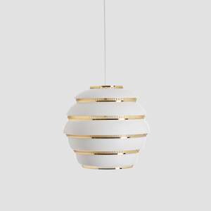 Pendant Lamp A331 "Beehive" - White/Brass