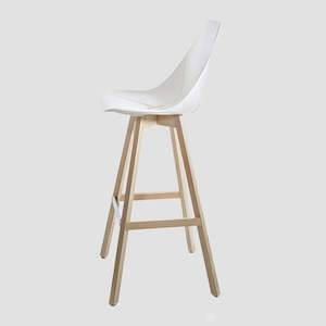 X Stool - White/Natural Ash - Ex Showroom Sample