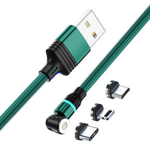 Internet only: Couples Stella Mixed Pack - 3 cables + 4 plugs - Fast Charge 3A Magnetic Cables - 1 x 2m, 2 x 1m