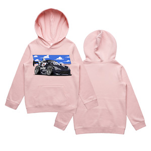 Kids Dorifuto Buddies 86 Hoodie | Pink