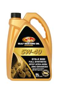 Gulf Western Syn-X 5000 5W-40 Engnie Oil - 5L