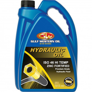 Gulf Western Super Hydraulic ISO46 Hi-Temp Hydraulic Fluid - 5L