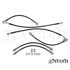 Gktech Z33 350Z Braided Brake Line Set - Front & Rear