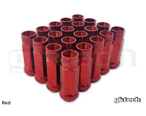 Motor vehicle parts: Gktech Red Open Ended Wheel Nuts