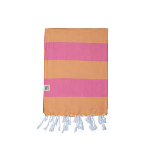 Santorini Towel - Melon & Pink