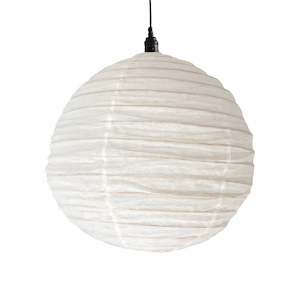 Linen Pendant Light Shade - Round