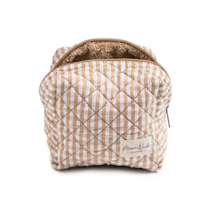 Household textile: Mini Cosmetic Bag - Nude Gingham