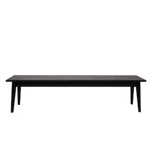 Vaasa Oak Bench - Black