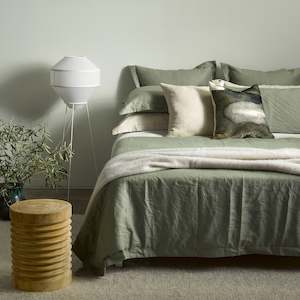 Sage Linen Duvet Cover