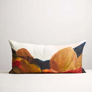 Painted Trees Lumbar Cushion