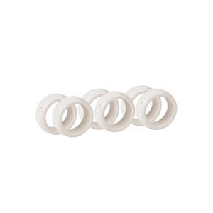 Household textile: Napkin Rings - Nordic Vanilla - Set of 6