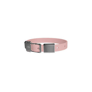 Pet Collar with Name Tag - Medium - Blush