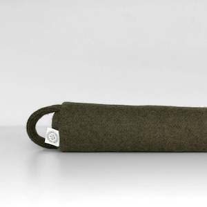 Felted Wool Draught Stopper - Olive