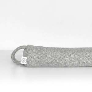 Household textile: Felted Wool Draught Stopper - Grey Marle