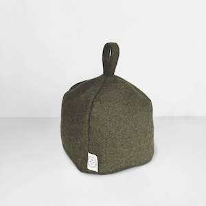 Felted Wool Door Stop - Olive