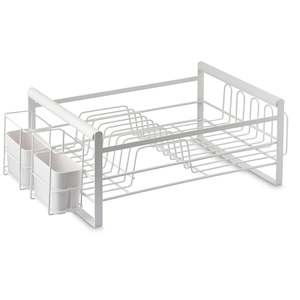 The Frame Dish Rack Removable Utensil Holders - White