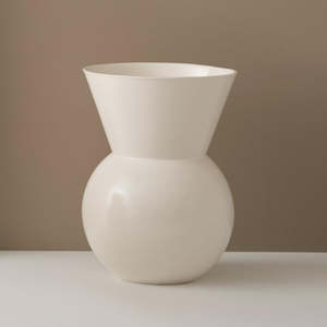 Bulb Vase - Satin White - Large