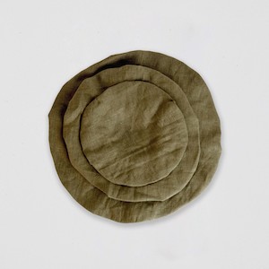 Linen Food Cover - Olive - Set of 3