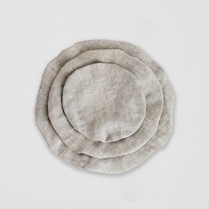 Linen Food Cover - Natural - Set of 3