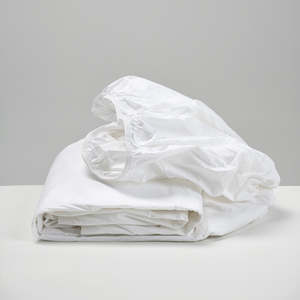 White Cotton Fitted Sheet