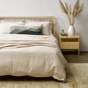 Household textile: Natural Linen Duvet Cover